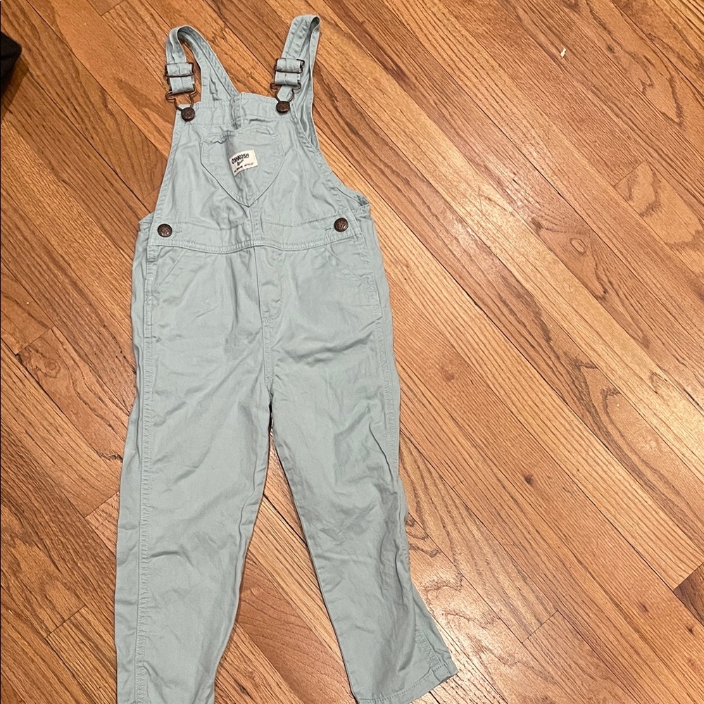 OshKosh B'gosh Mint Green Overalls 4t